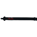 Fender® 2" Poly-Webbing Logo Strap - Black with Red Lettering