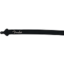 Fender® 2" Poly-Webbing Logo Strap - Black with Pewter Lettering