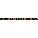 Fender® 2" Monogrammed Strap - Black, Yellow & Red
