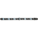 Fender® 2" Monogrammed Strap - Black, Grey & Blue
