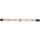 Fender® Monogrammed Strap - White, Yellow & Brown