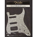 Fender® Stratocaster® Pickguard - White Moto