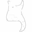 Fender® Standard Precision Bass® Pickguard - White Pearl