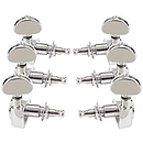 Grover 102C Rotomatics 3-Per-Side Guitar Tuning Keys, Chrome