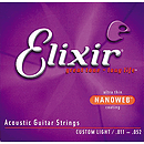 Elixir Acoustic Guitar Strings with Ultra-Thin Nanoweb Coating - Custom Light