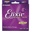 Elixir Acoustic Guitar Strings with Original Polyweb Coating - Light