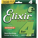 Elixir Bass Strings with Ultra-Thin Nanoweb Coating - Super Light