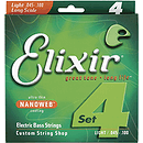 Elixir Bass Strings with Ultra-Thin Nanoweb Coating - Light