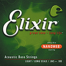 Elixir Bass Strings with Ultra-Thin Nanoweb Coating - Acoustic Light