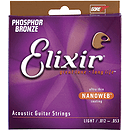Elixir Acoustic Phosphor Bronze Guitar Strings with Ultra-Thin Nanoweb Coating - Light
