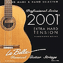 La Bella Series 2000 Classical Nylon Guitar Strings - Extra Hard Tension, 3 Sets