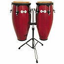 Toca Synergy 2300RR 10" & 11" Wood Conga Set - Rio Red