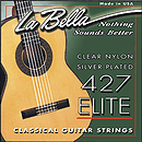La Bella Classical Nylon Guitar Strings - Clear & Silver, 3 Sets