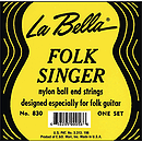 La Bella Folk Singer Nylon Guitar Strings - Ball-end, 3 Sets