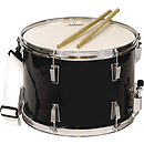 Adam Marching Snare Drum - Black