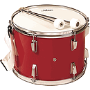 Adam Marching Tenor Drum - Red