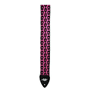 LM Alexis 2" Vinyl Skull Guitar Strap - Pink