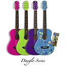 Luna Aurora Dayglo Children's 3/4-size Acoustic Guitar - Green