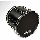 Evans MX1 Black Marching Bass Drum Head - 18"