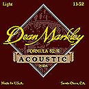 Dean Markley Formula 82/R Acoustic Guitar Strings - Medium - 3 sets of strings