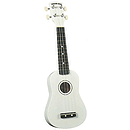 Diamond Head Soprano Ukulele - White