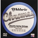 D'Addario ECG-25 Electric Guitar Strings - Chromes, Flat Wound, Light, 3 Sets