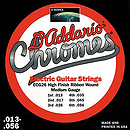 D'Addario ECG-26 Electric Guitar Strings - Chromes, Flat Wound, Medium, 3 Sets