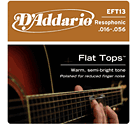 D'Addario EFT13 Flat Top Resophonic Acoustic Guitar Strings - Medium Gauge - 3 Sets