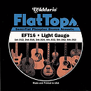 D'Addario EFT16 Acoustic Guitar Strings - Flat Tops, Regular Light, 3 Sets