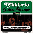D'Addario EJ18 Acoustic Guitar Strings - Phosphor Bronze Round Wound, Heavy, 3 Sets