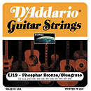 D'Addario EJ19 Acoustic Guitar Strings - Phosphor Bronze Round Wound, Bluegrass (Light Top/Med Bottom), 3 Sets