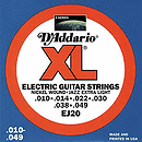 D'Addario EJ20 Electric Jazz Guitar Strings - Nickel Round Wound, Extra Light, 3 Sets