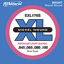 D'Addario XL170S Bass Strings - Short scale, 1 set of strings