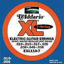 D'Addario EXL1107 7-string Electric Guitar Strings - Nickel Round Wound, Regular Light, 3 Sets