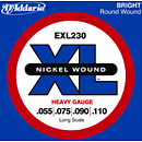 D'Addario EXL230 Nickel Round Wound Electric Bass Strings - Heavy
