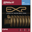 D'Addario EXP16 Acoustic Guitar Strings - Coated Phosphor Bronze, Light, 3 Sets