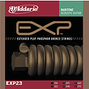 D'Addario EXP23 Phosphor Bronze Baritone Acoustic Guitar Strings - Medium Gauge - 3 Sets