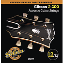 Gibson J-200 Acoustic Guitar Strings - Phosphor Bronze, Light, 3 Sets