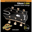 Gibson J-200 Acoustic Guitar Strings - Phosphor Bronze, Ultra Light, 3 Sets