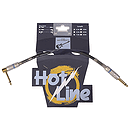 Hot Line 12-inch Patch Cable - 1 Straight, 1 Right-angle plug