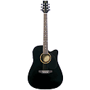 JB Player JBEA25 Acoustic Electric Guitar - Black Finish