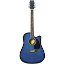 JB Player JBEA25 Acoustic Electric Guitar - Blue Finish