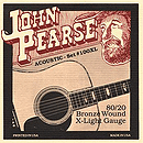 John Pearse 80/20 Bell Bronze Acoustic Guitar Strings - Extra Light, 3 Sets