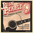 John Pearse 80/20 Bell Bronze Acoustic Guitar Strings - Light, 3 Sets