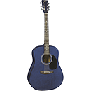 J. Reynolds 65 Dreadnought Guitar - Transparent Blue