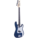 J. Reynolds JR7TBL Electric Bass Guitar - Transparent Blue