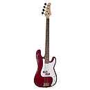 J. Reynolds JR7TR Electric Bass Guitar - Transparent Red