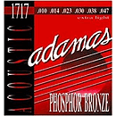 Adamas Phosphor Bronze Acoustic Guitar Strings - Extra Light, 3 Sets