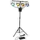 MBT Lighting LEDJ416 LED Mobile Lighting Systems - Polished Chrome