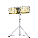 Latin Percussion LP256-B Tito Puente Brass Timbales, 13" & 14"